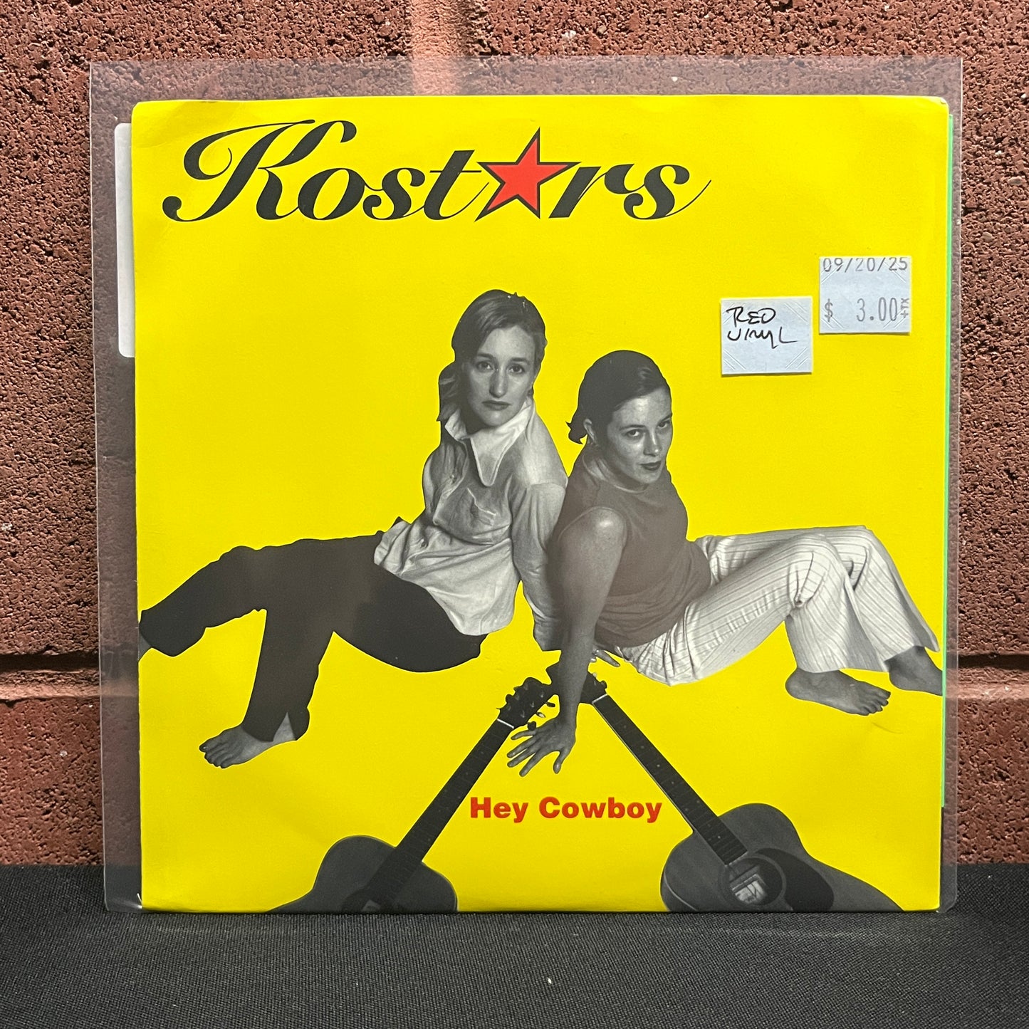 Used Vinyl: Kostars "Hey Cowboy" 7" (Red Vinyl)