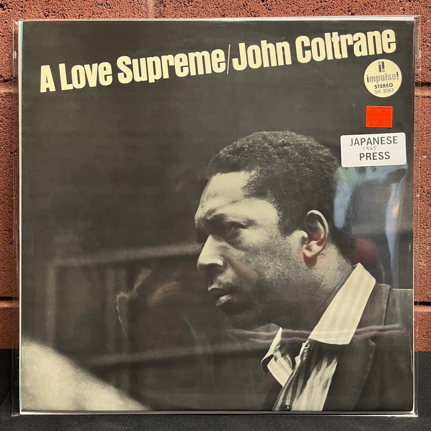Used Vinyl: John Coltrane "A Love Supreme" LP (1965 Single Pocket "Blue Back" Japanese Press)