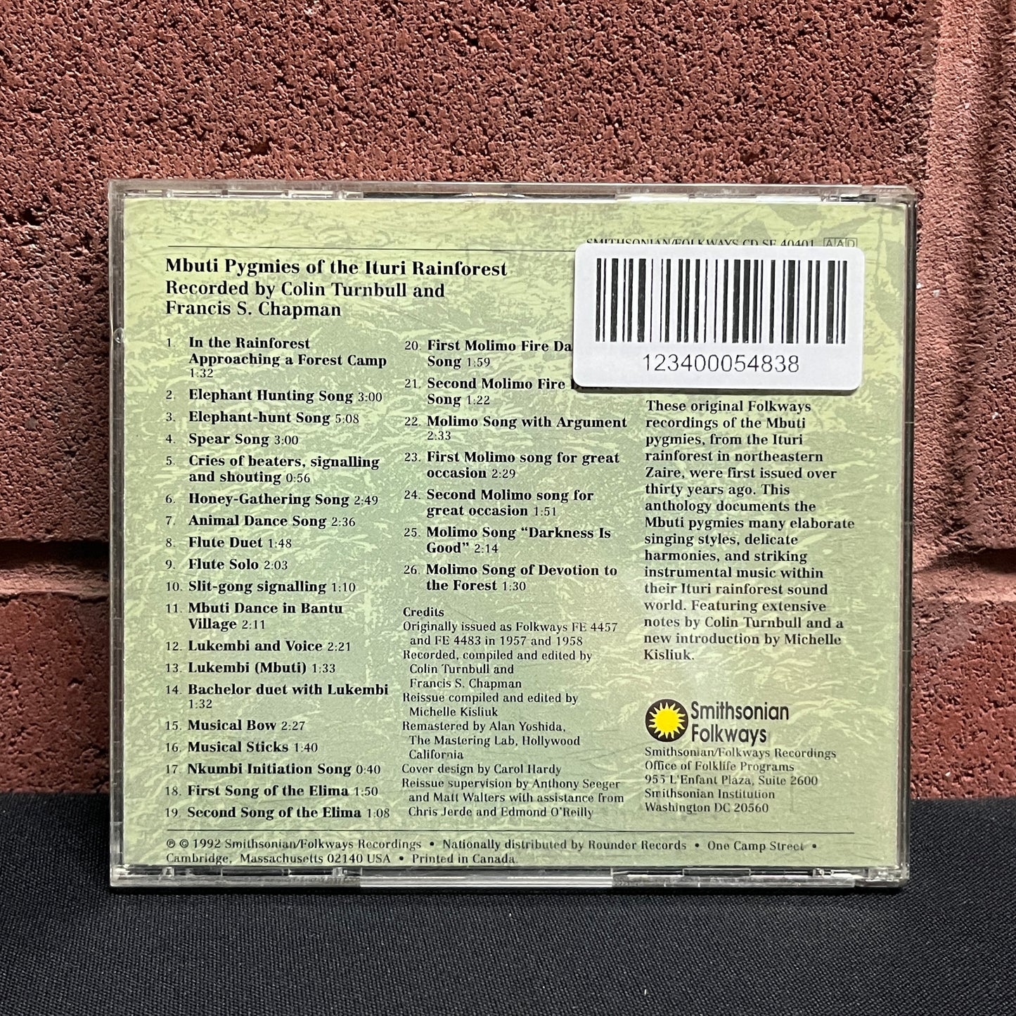 Used CD: Mbuti Pygmies Of The Rainforest"S/T" CD