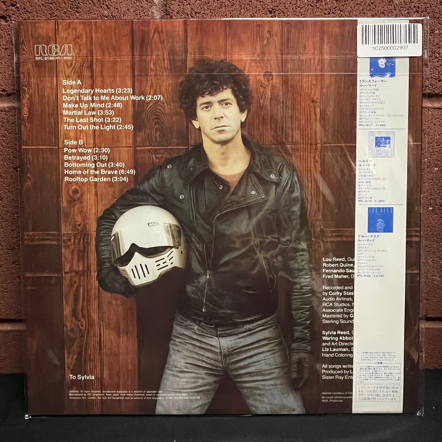 Used Vinyl: Lou Reed "Legendary Hearts" LP (1983 Japanese Promo Press)