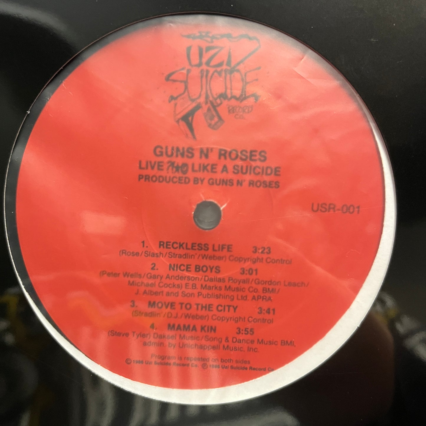 Used Vinyl: Guns N' Roses "Live ?!_@ Like A Suicide" LP (1986 Original Press In Shrink)
