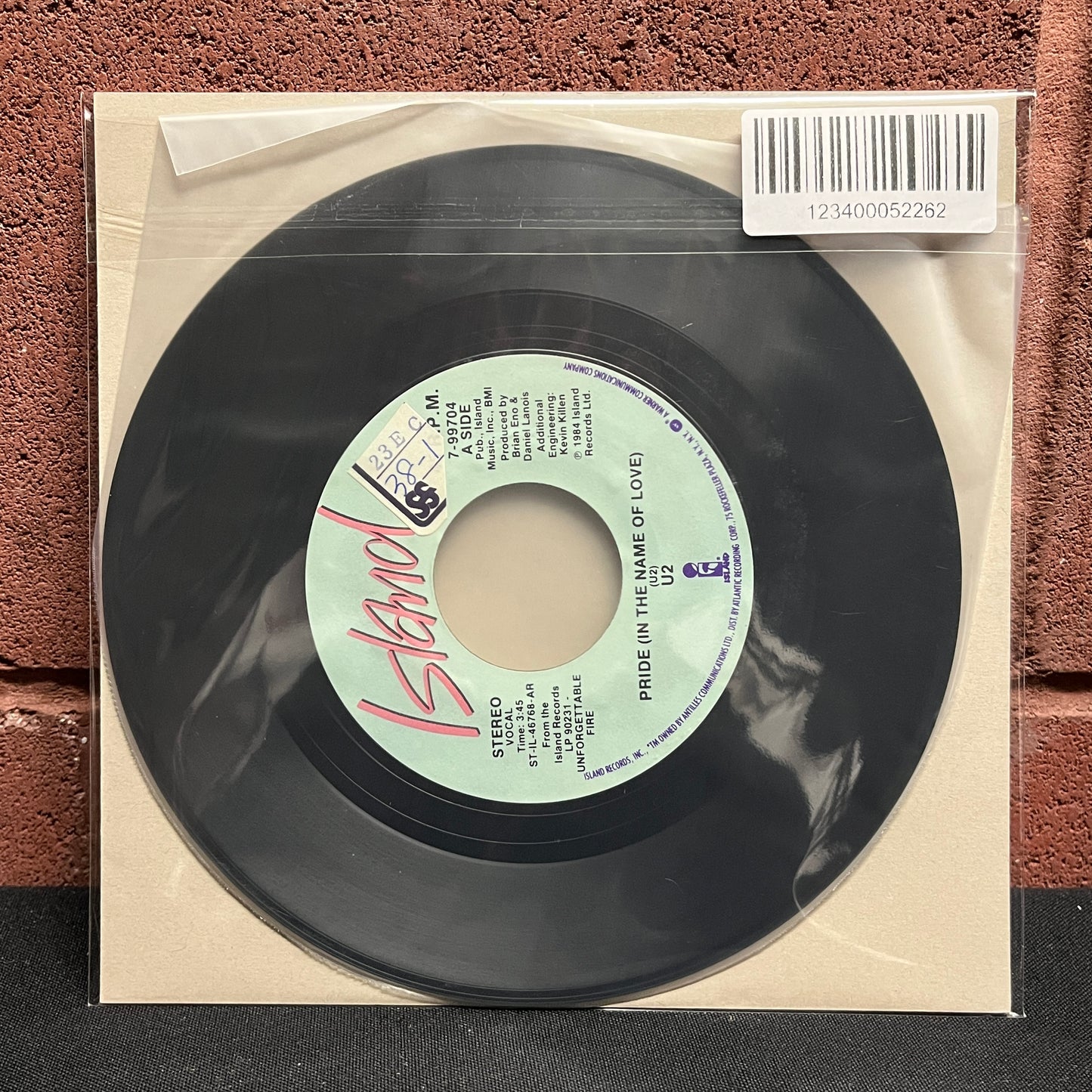 Used Vinyl: U2 "Pride (In The Name Of Love) / Boomerang II (Vocal)" 7" (Japanese Press)