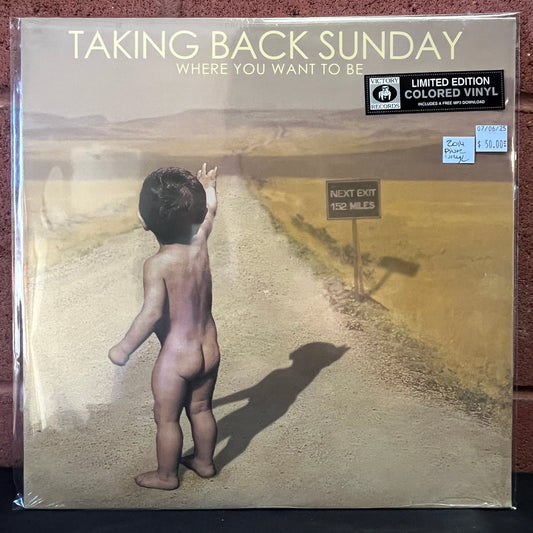 Used Vinyl: Taking Back Sunday "Where You Want To Be" LP (Pink Vinyl, 2014 Press)