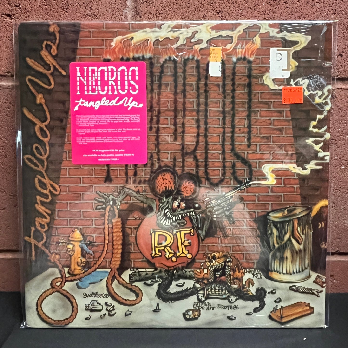 Used Vinyl: The Necros "Tangled Up" LP (1987 US Press In Shrink w/ Hype Sticker!)