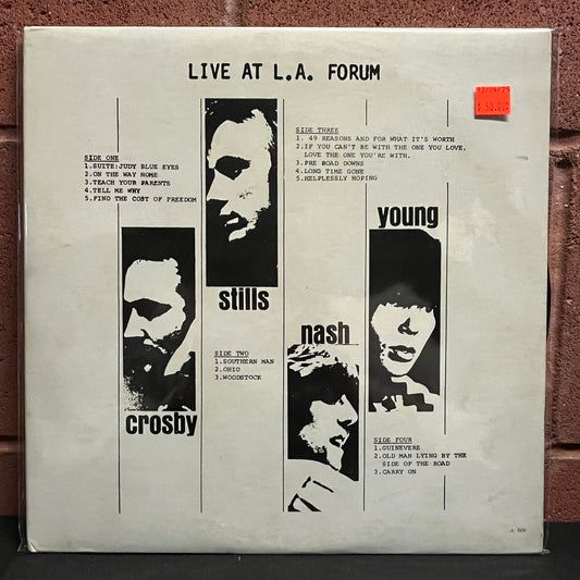 Used Vinyl: Crosby, Stills, Nash, Young "Live At L.A. Forum" 2xLP (1971 White Label Press)