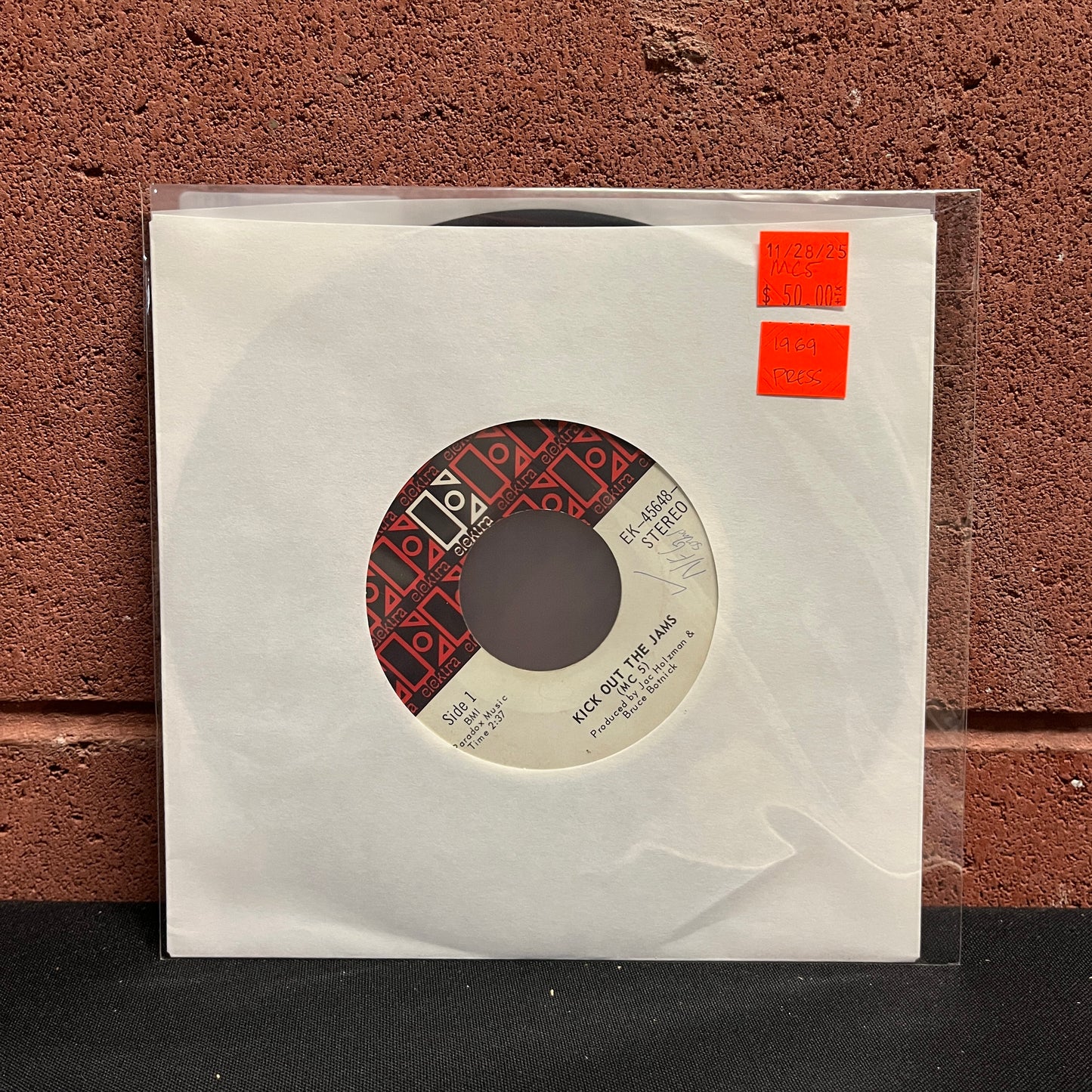 Used Vinyl: The MC5 "Kick Out The Jams / Motor City Is Burning" 7" (1969 Red/White/Black Label Press)