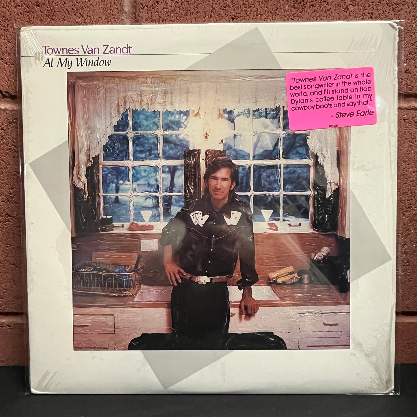 Used Vinyl: Townes Van Zandt "At My Window" LP (1987 US Press in Original Shrink w/ Hype)