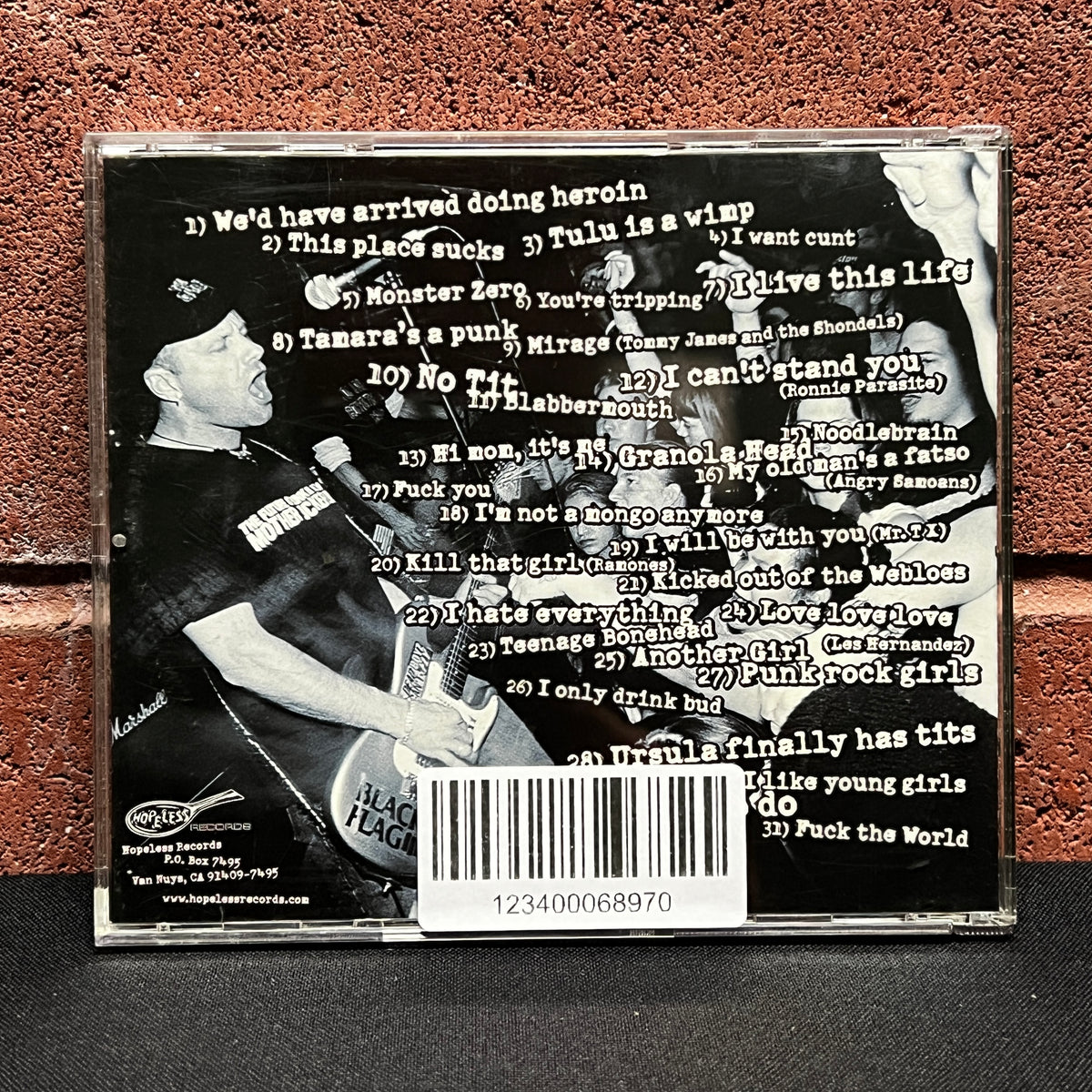 Used CD: The Queers "Live In West Hollywood" CD (2001 Press)