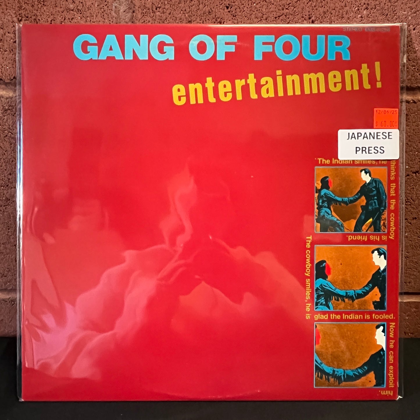 Used Vinyl: Gang Of Four "Entertainment" LP (1980 Japanese Press)