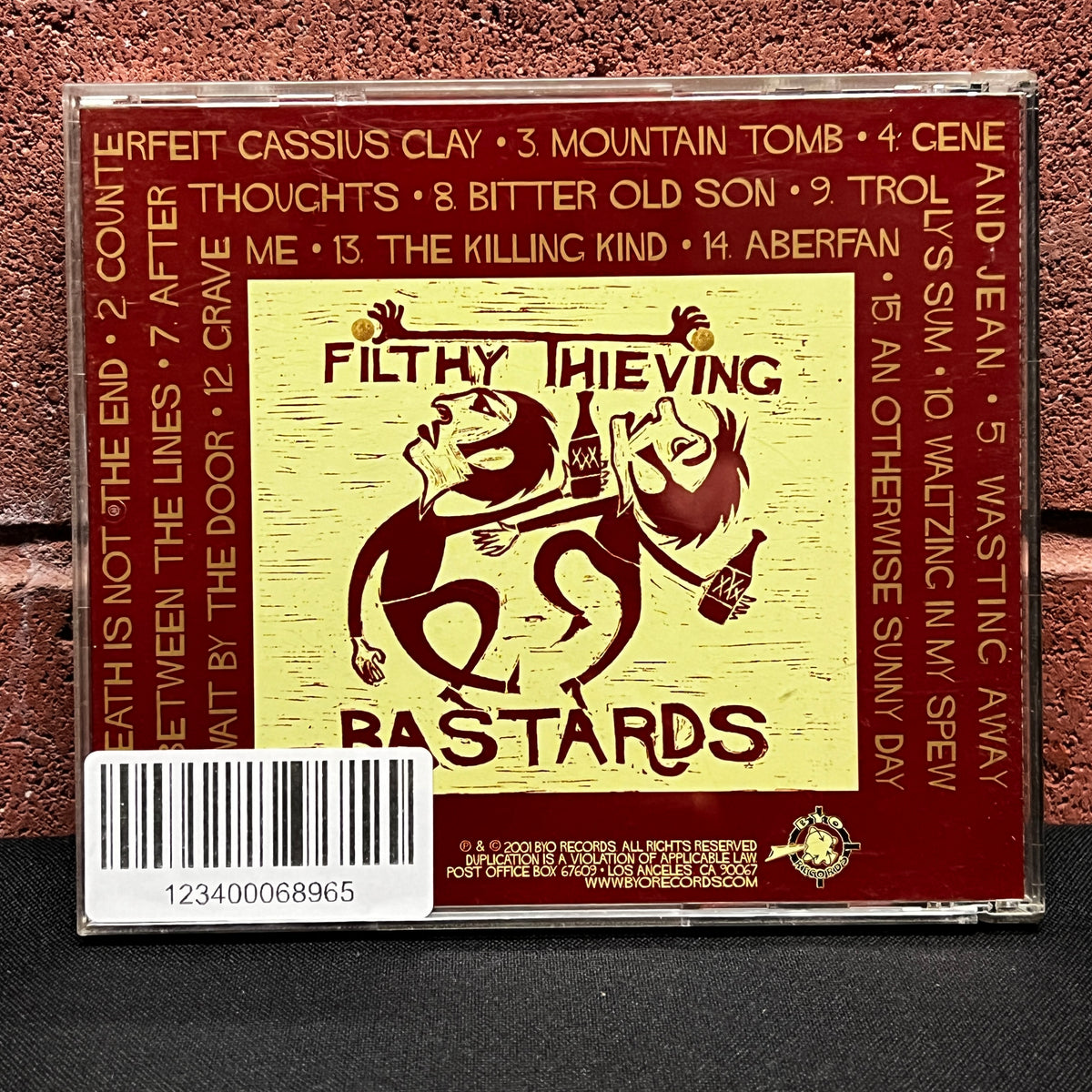 Used CD: Filthy Thieving Bastards "A Melody Of Retreads And Broken Quills" CD (2001 Press)