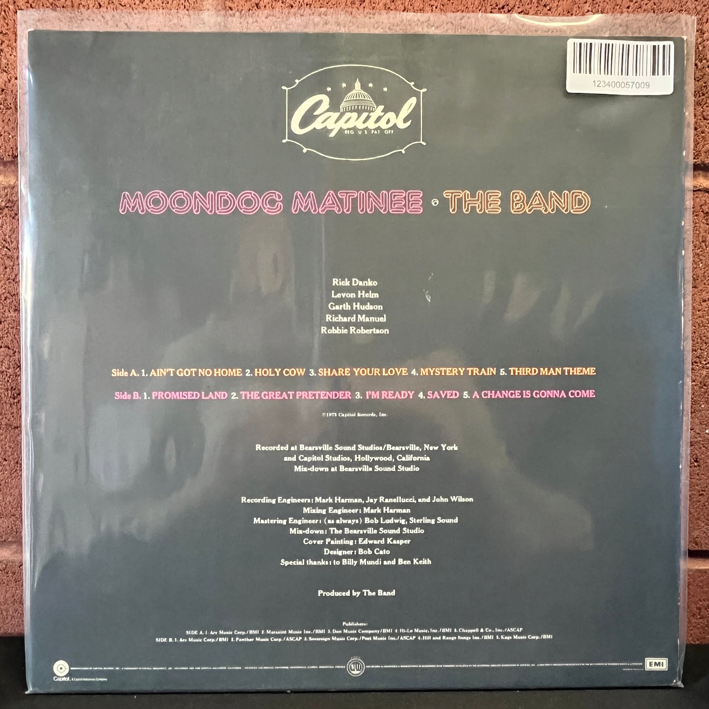 Used Vinyl: The Band "Moondog Matinee" LP