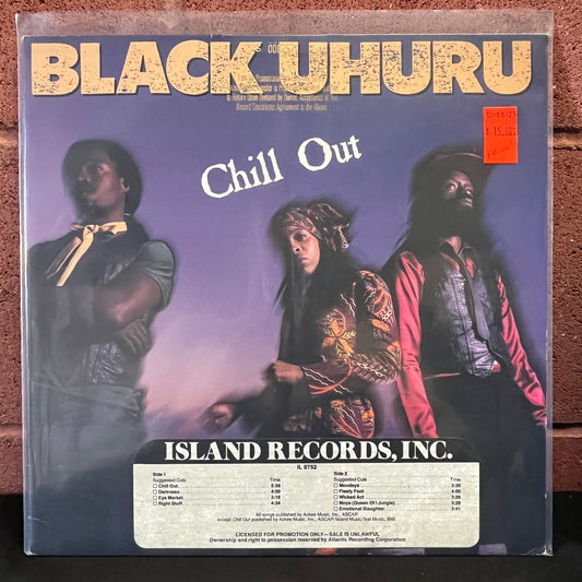 Used Vinyl: Black Uhuru "Chill Out" LP (Promo copy with timing sticker)
