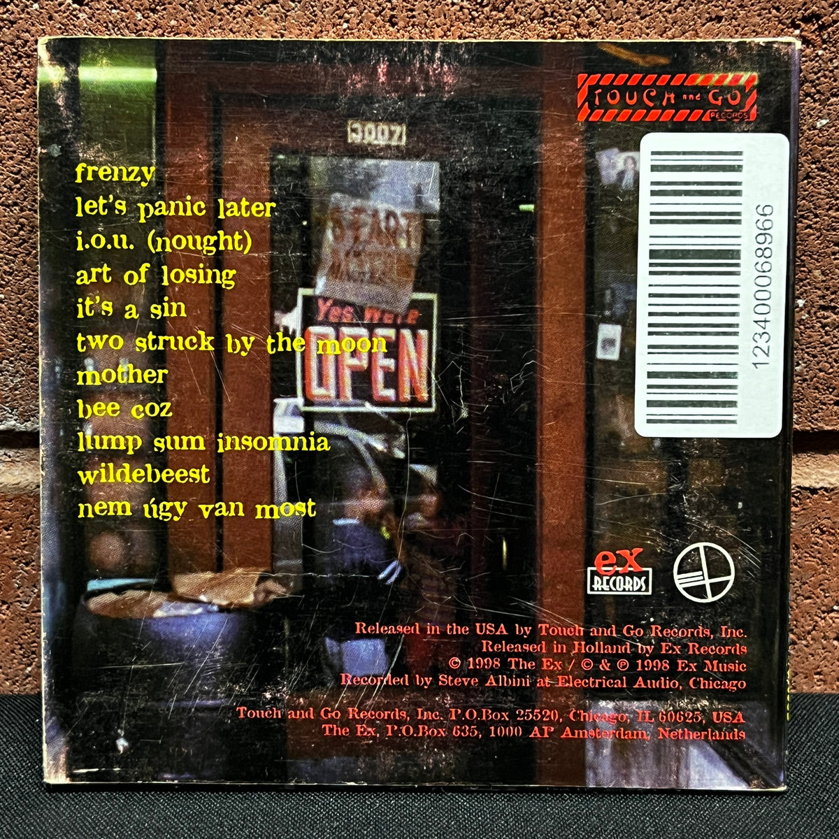 Used CD: The Ex "Starters Alternators" CD (1998 Touch And Go Press)