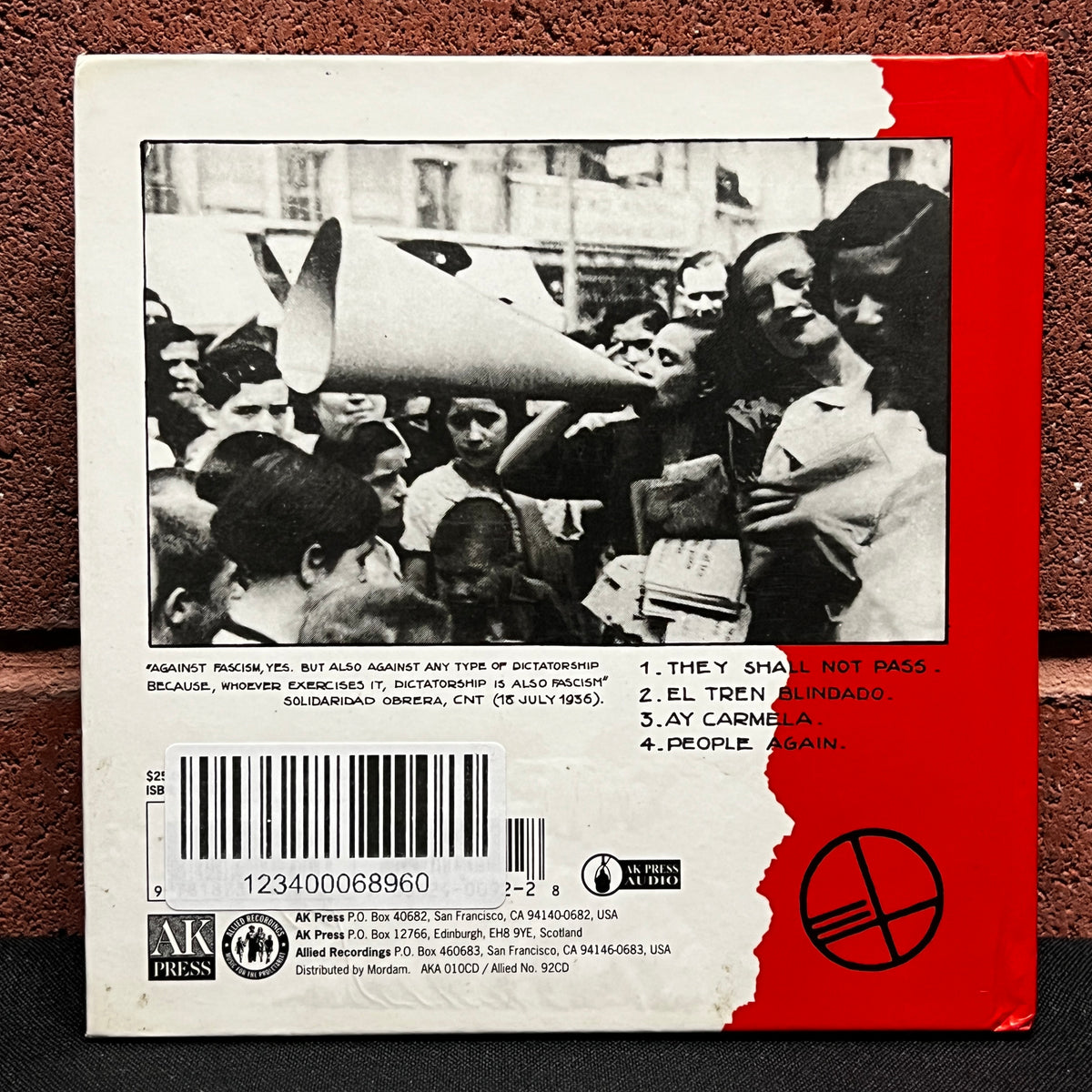 Used CD: The Ex "1936, The Spanish Revolution" 2x Mini-CD/Book (1997 AK Press)