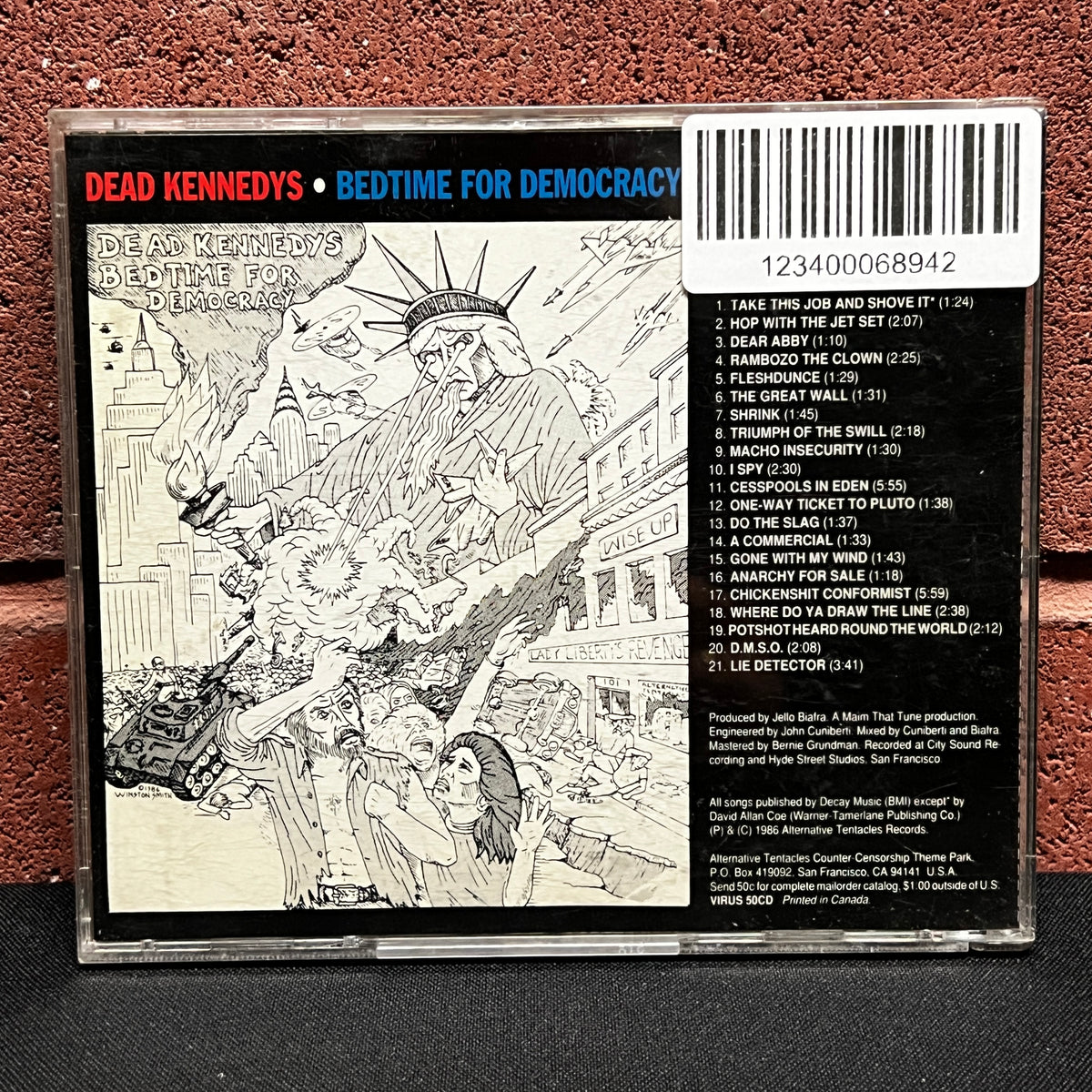 Used CD: Dead Kennedys "Bedtime For Democracy" CD