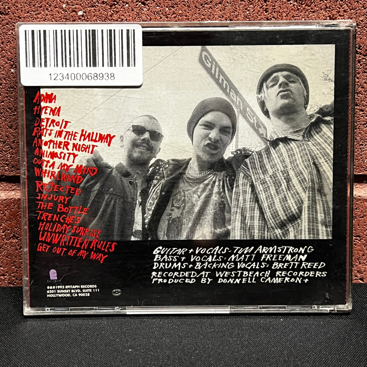 Used CD: Rancid "S/T" CD (1993 Press)