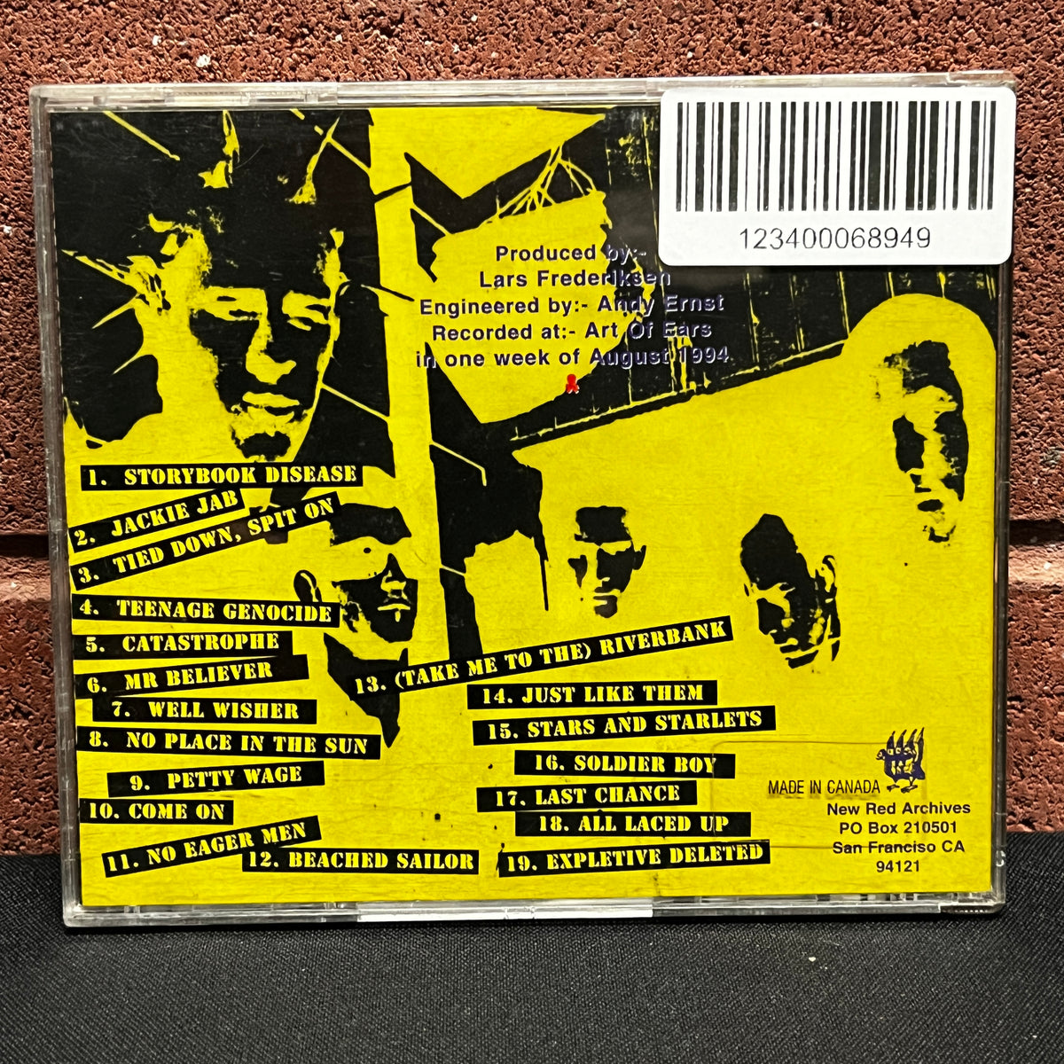 Used CD: Swingin' Utters "The Streets Of San Francisco" CD (1995 Press)