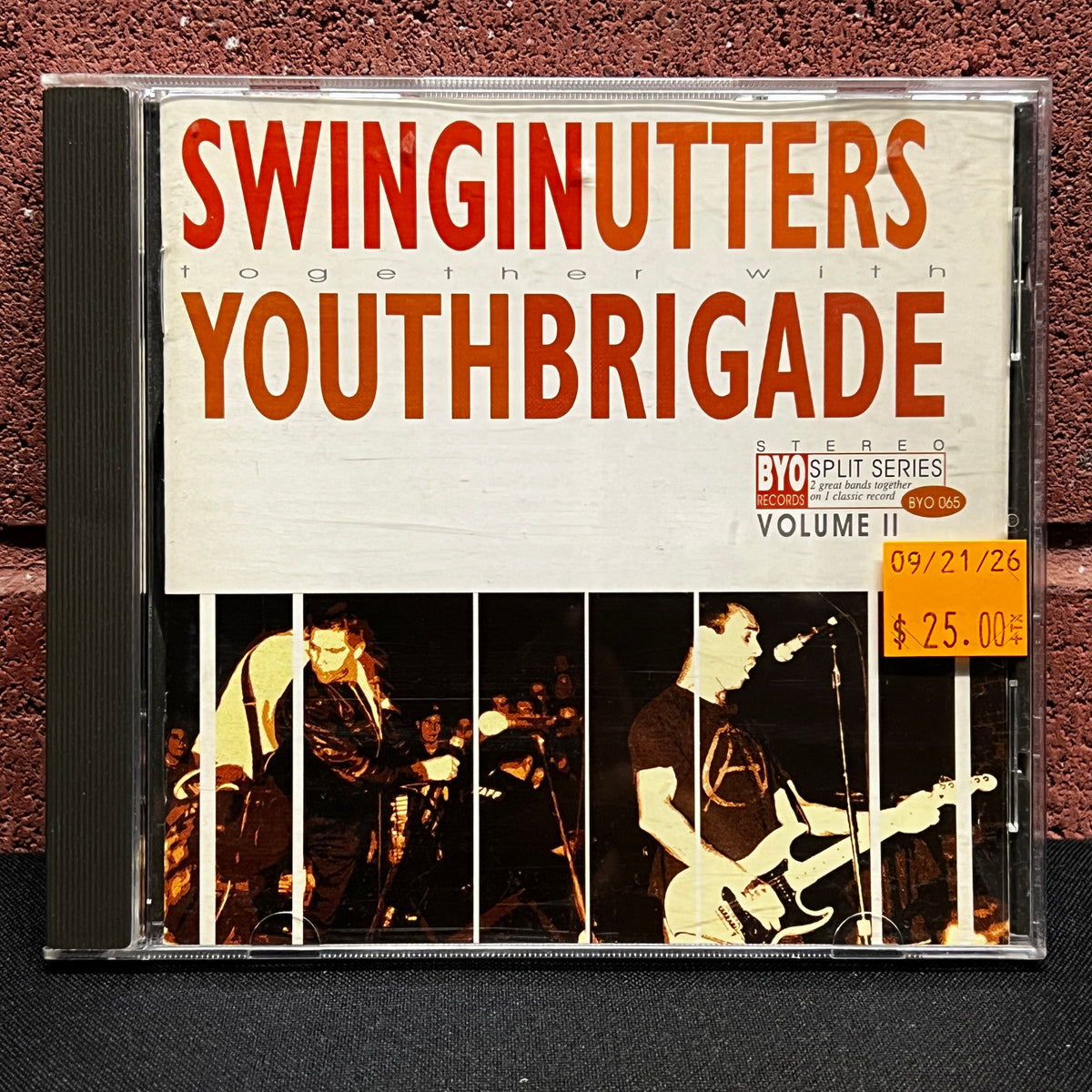Used CD: Swingin' Utters/Youth Brigade "BYO Split Series / Volume II" CD (1999 Press)
