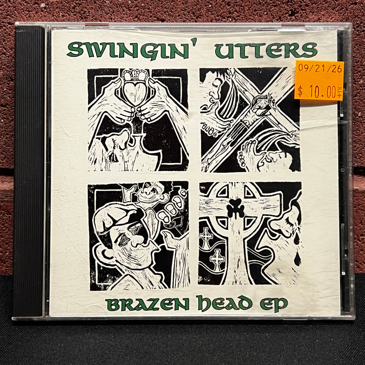 Used CD: Swingin' Utters "Brazen Head EP" CD (1999 Press)