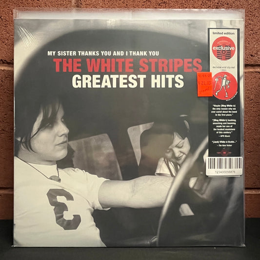 Used Vinyl: White Stripes "My Sister And I Thank You - The White Stripes Greatest Hits" 2xLP (Sealed, Target exclusive slip mat))