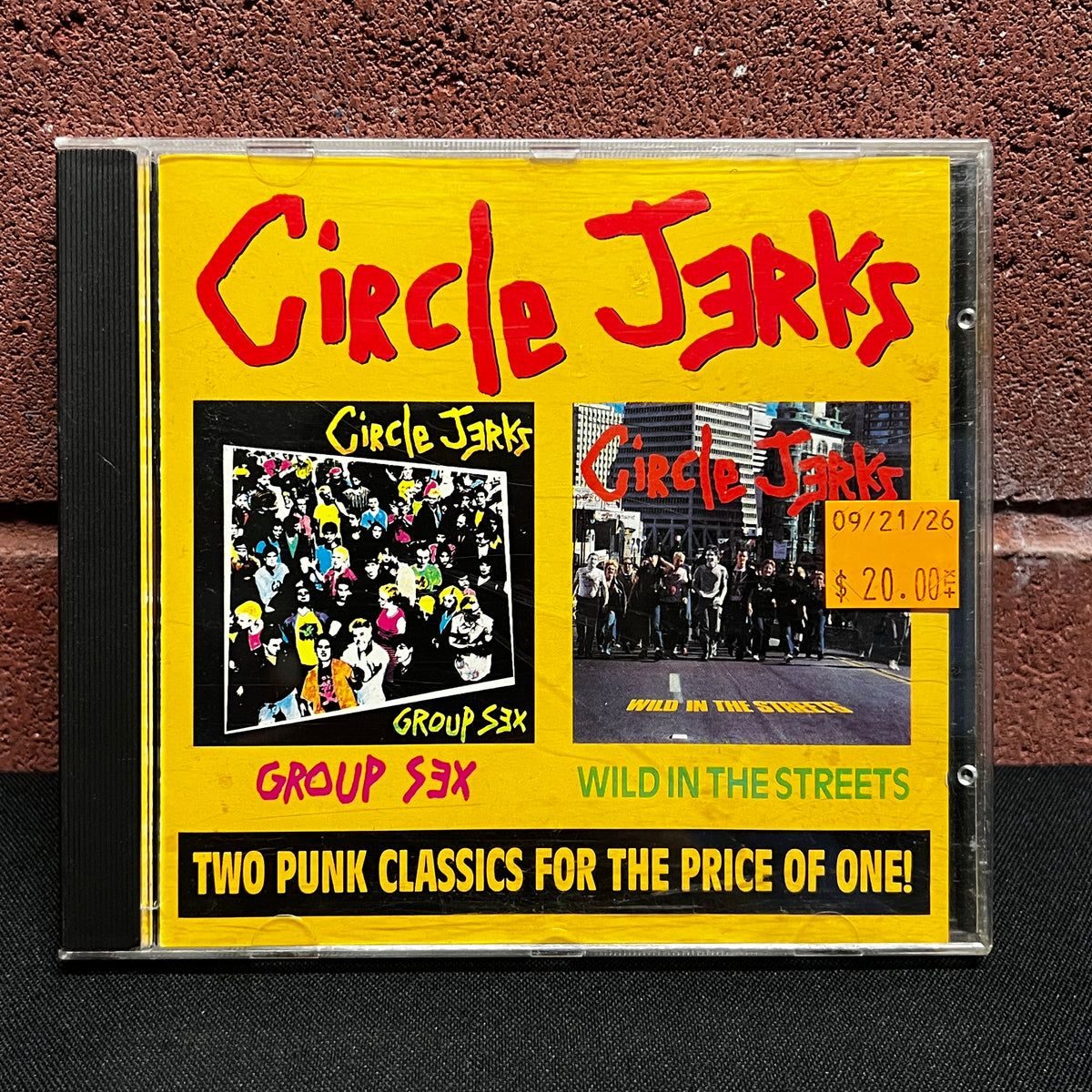 Used CD: Circle Jerks "Group Sex / Wild In The Streets" CD