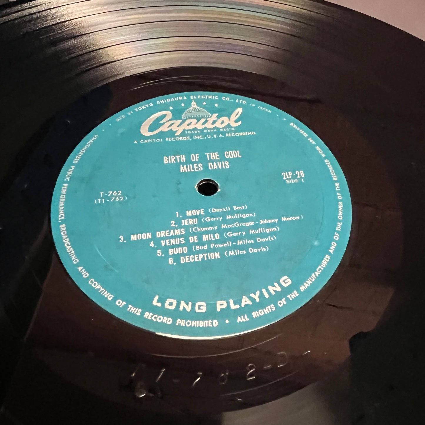 Used Vinyl: Miles Davis "Birth Of The Cool" LP (1957 Mono Japanese Flipback issue)
