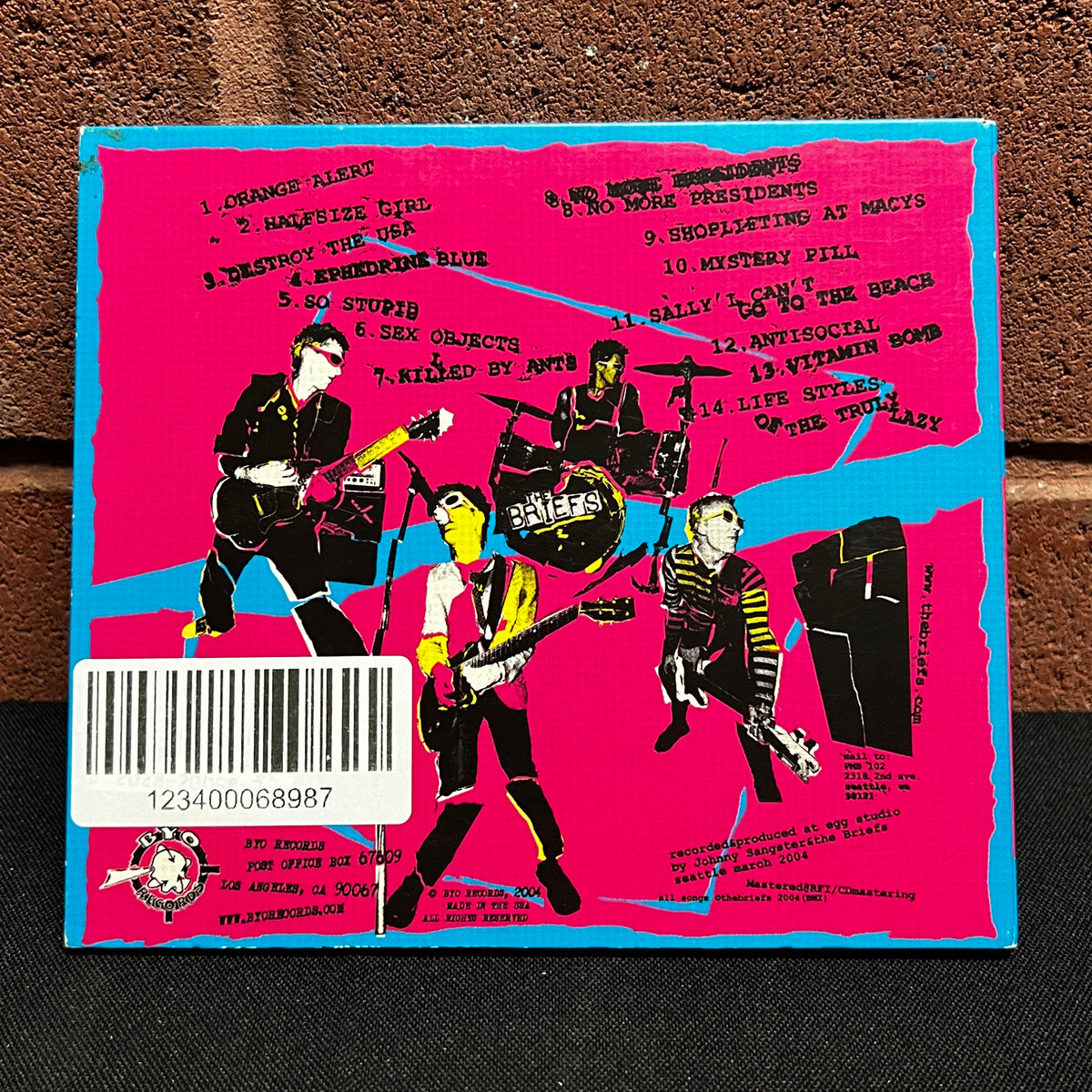 Used CD: The Briefs "Sex Objects" CD (2004 Press)