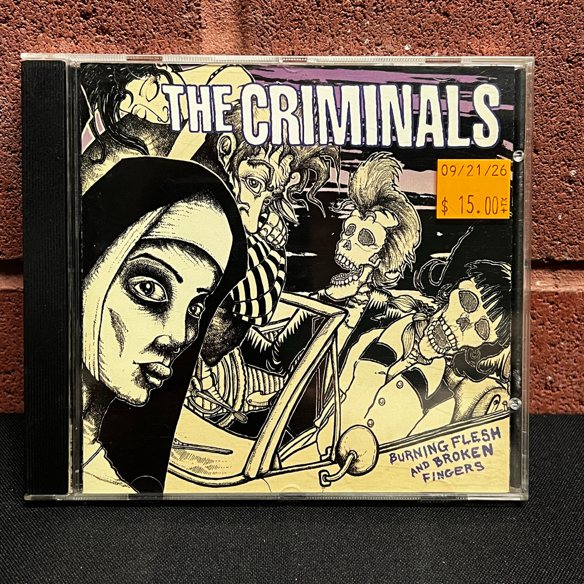 Used CD: The Criminals "Burning Flesh And Broken Fingers" CD (1999 Adeline Press)