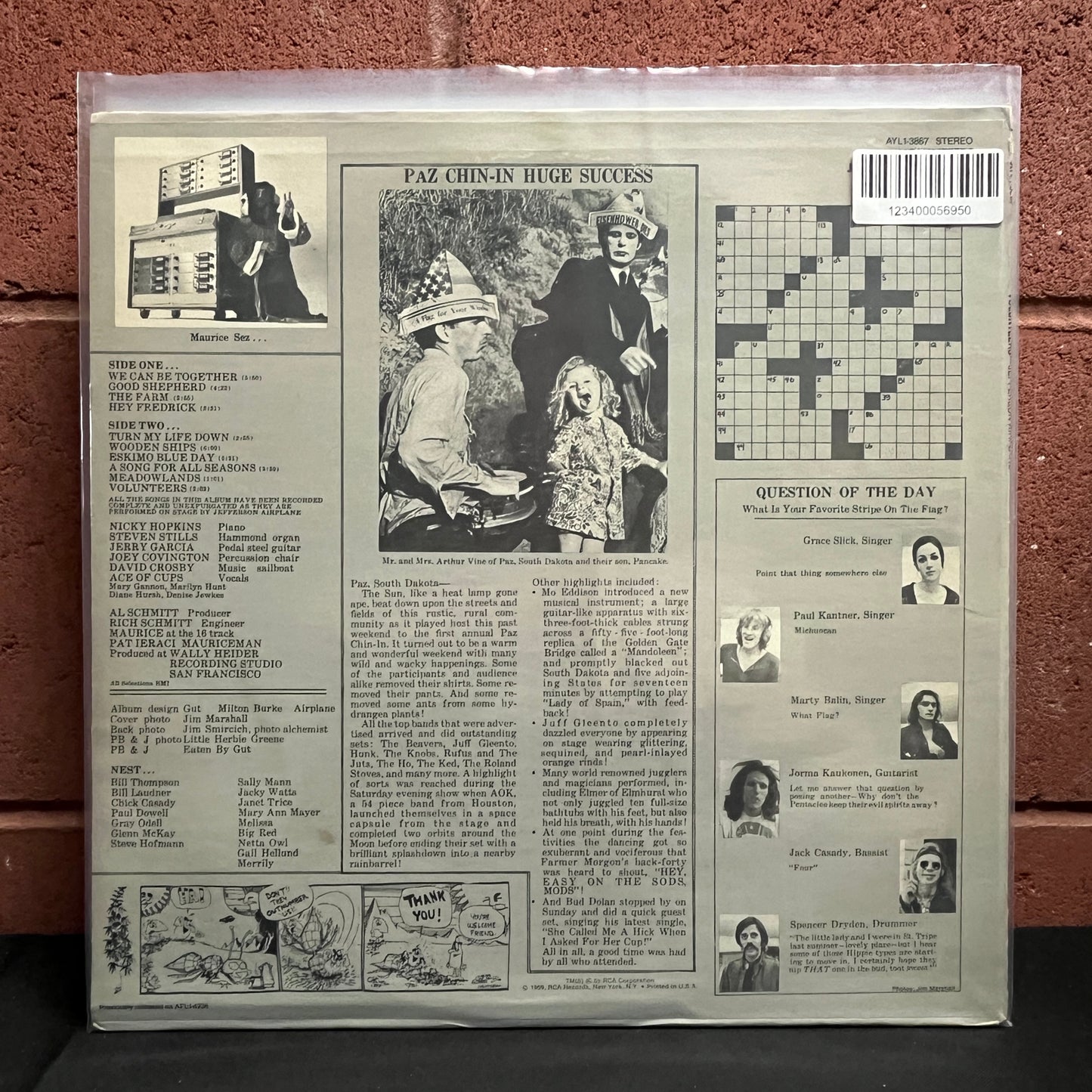 Used Vinyl: Jefferson Airplane "Volunteers" LP