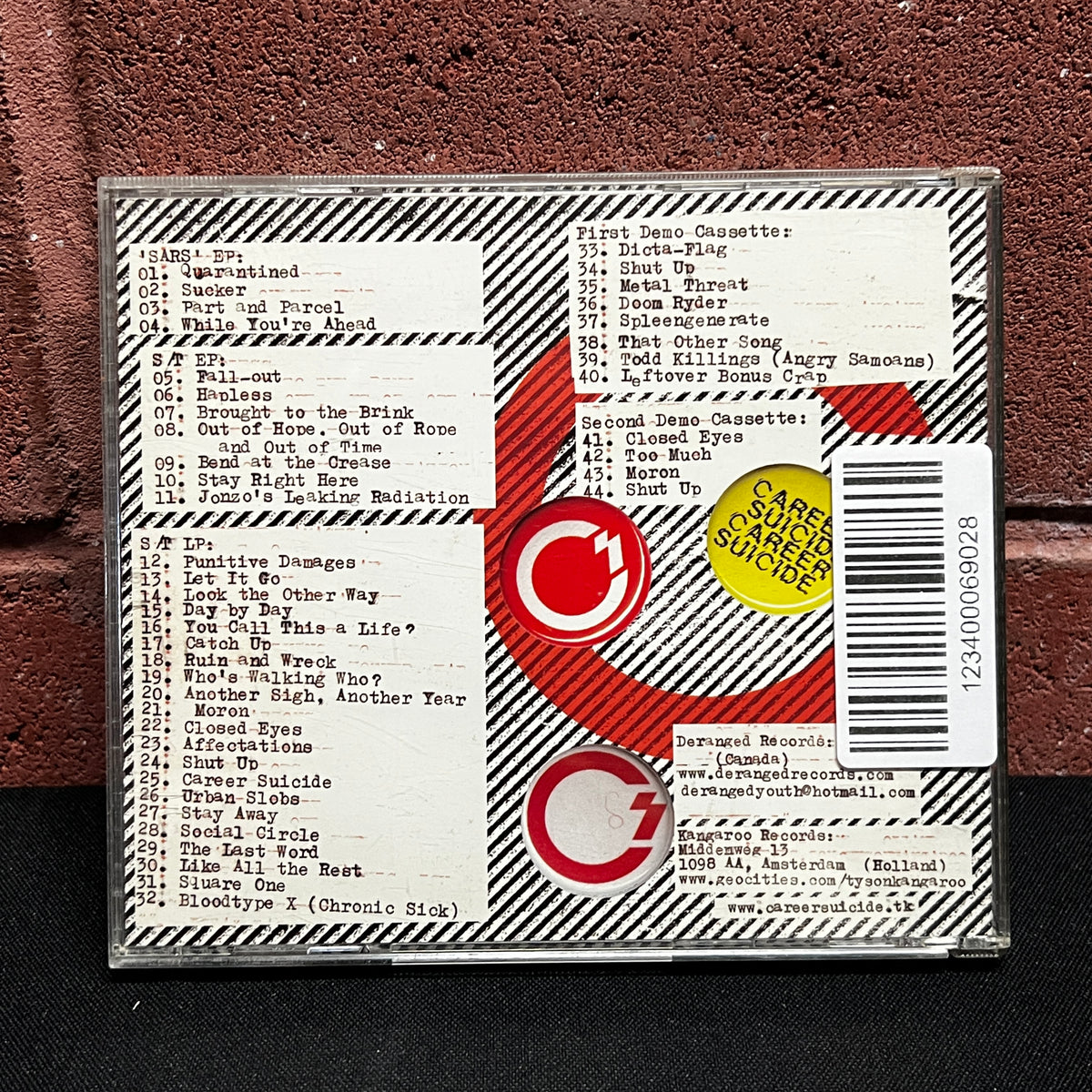Used CD: Career Suicide "Anthology Of Releases:2001-2003" CD
