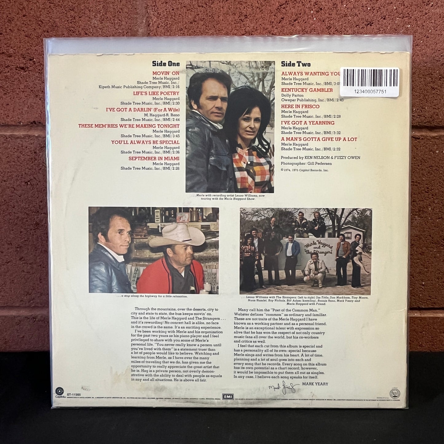 Used Vinyl: Merle Haggard "Keep Movin' On" LP