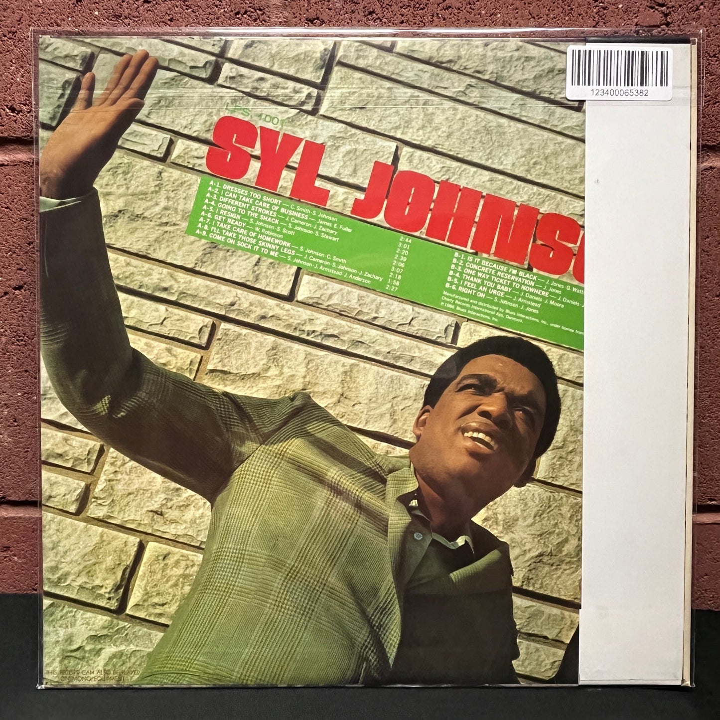 Used Vinyl: Syl Johnson "Is It Because I'm Black" LP (1986 Japanese Issue w/ unique tracklist)