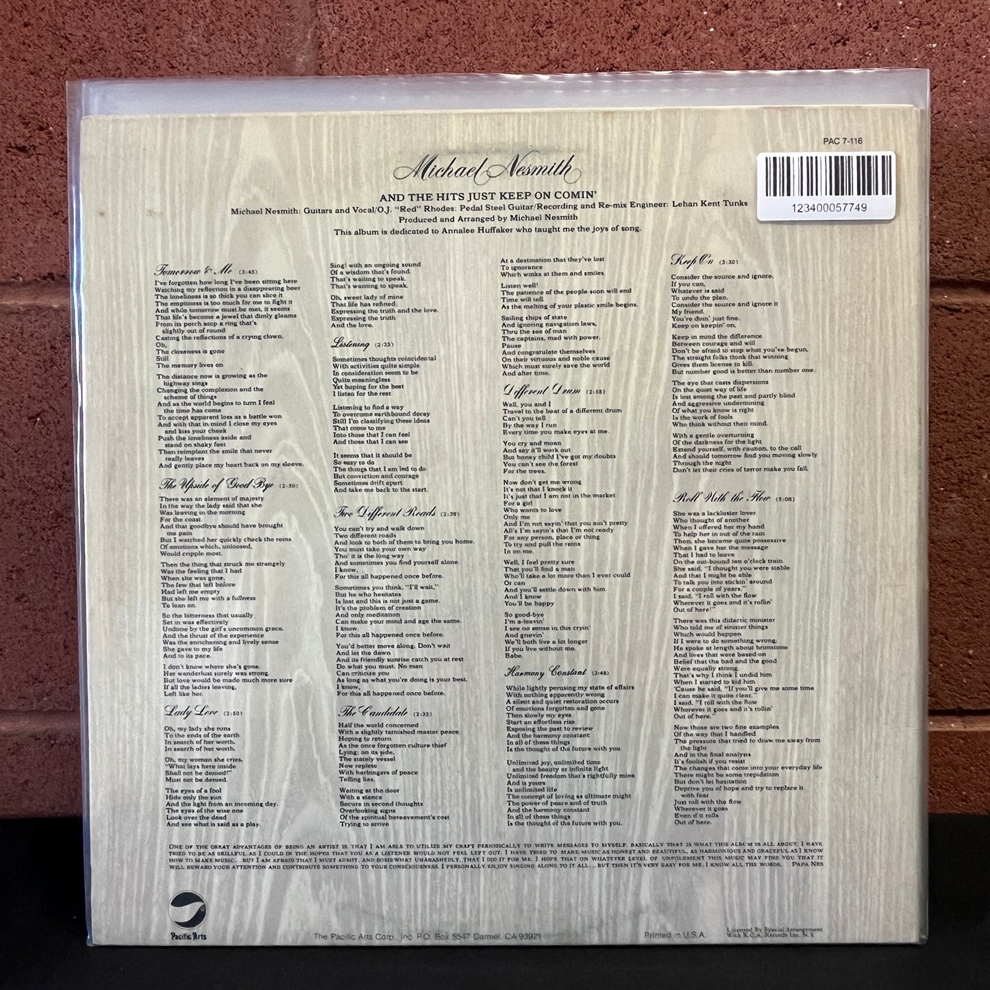 Used Vinyl: Michael Nesmith "And The Hits Just Keep On Comin'" LP (Pacific Arts pressing)