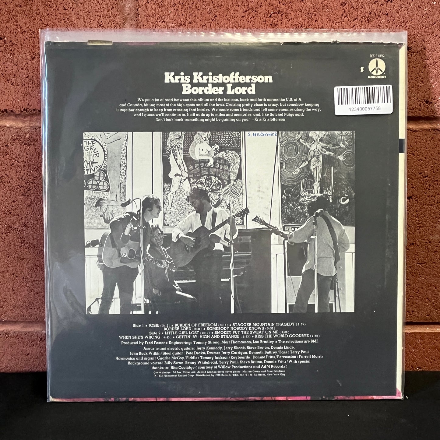 Used Vinyl: Kris Kristofferson "Border Lord" LP