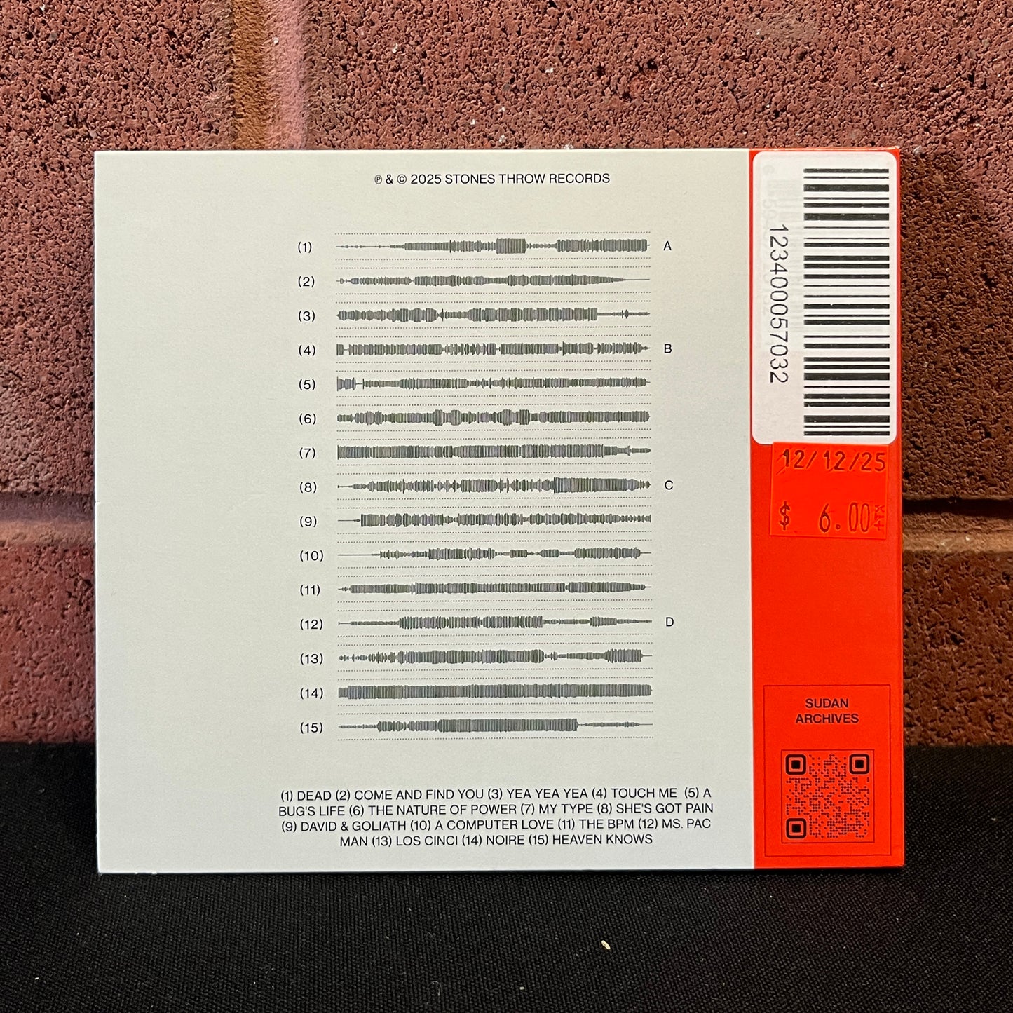 Used CD: Sudan Archives "THE BPM" CD