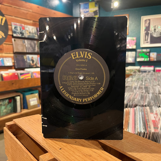 Elvis Presley Recycled Vinyl Journal