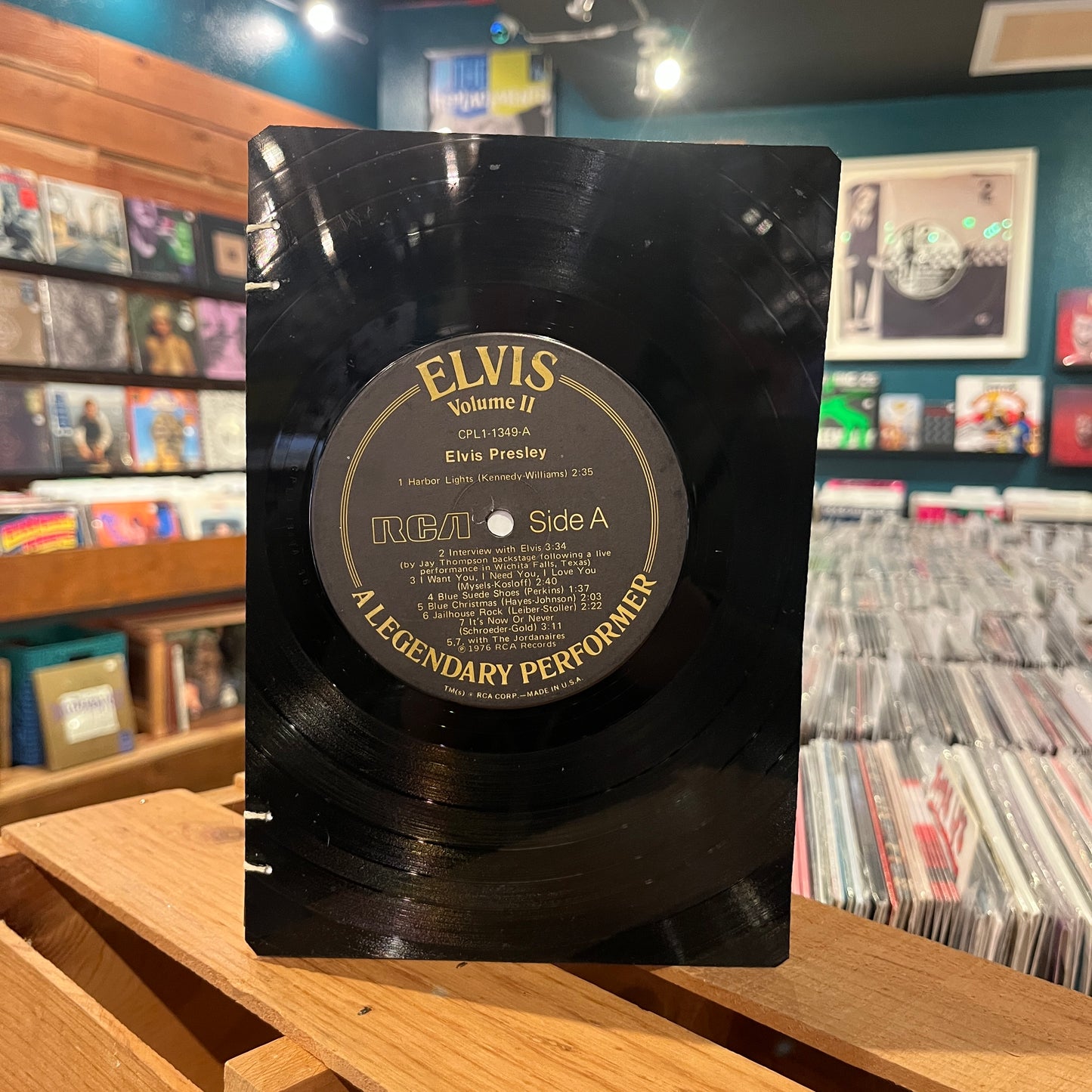 Elvis Presley Recycled Vinyl Journal