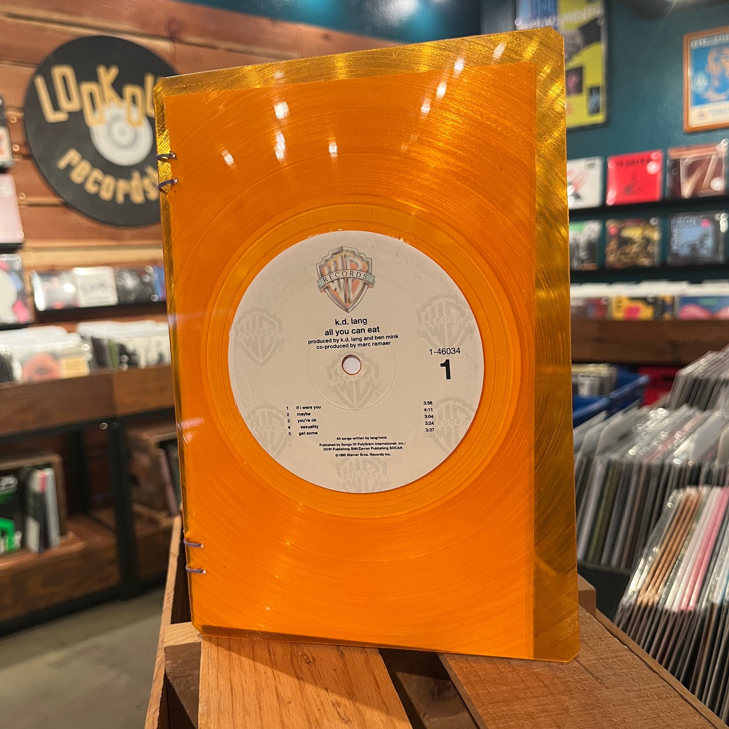 K.D. Lang / Bonnie Raitt Recycled Vinyl Journal