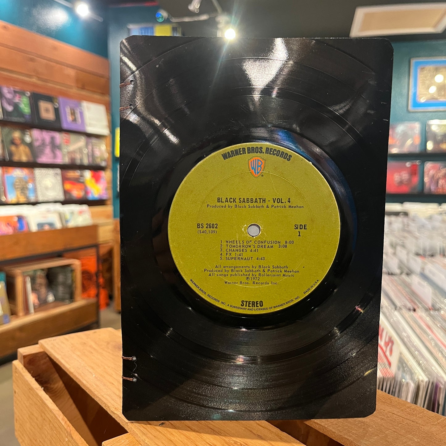 Black Sabbath Recycled Vinyl Journal