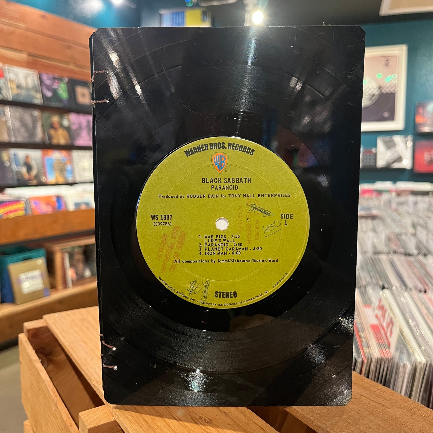 Black Sabbath Recycled Vinyl Journal