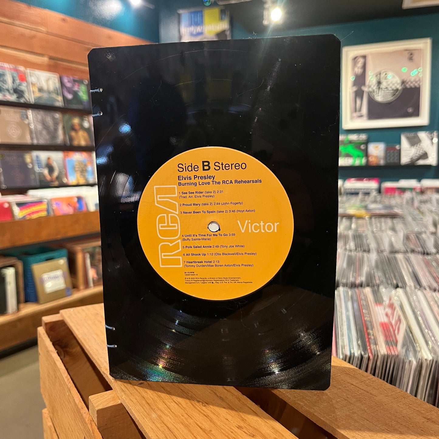 Elvis Presley Recycled Vinyl Journal