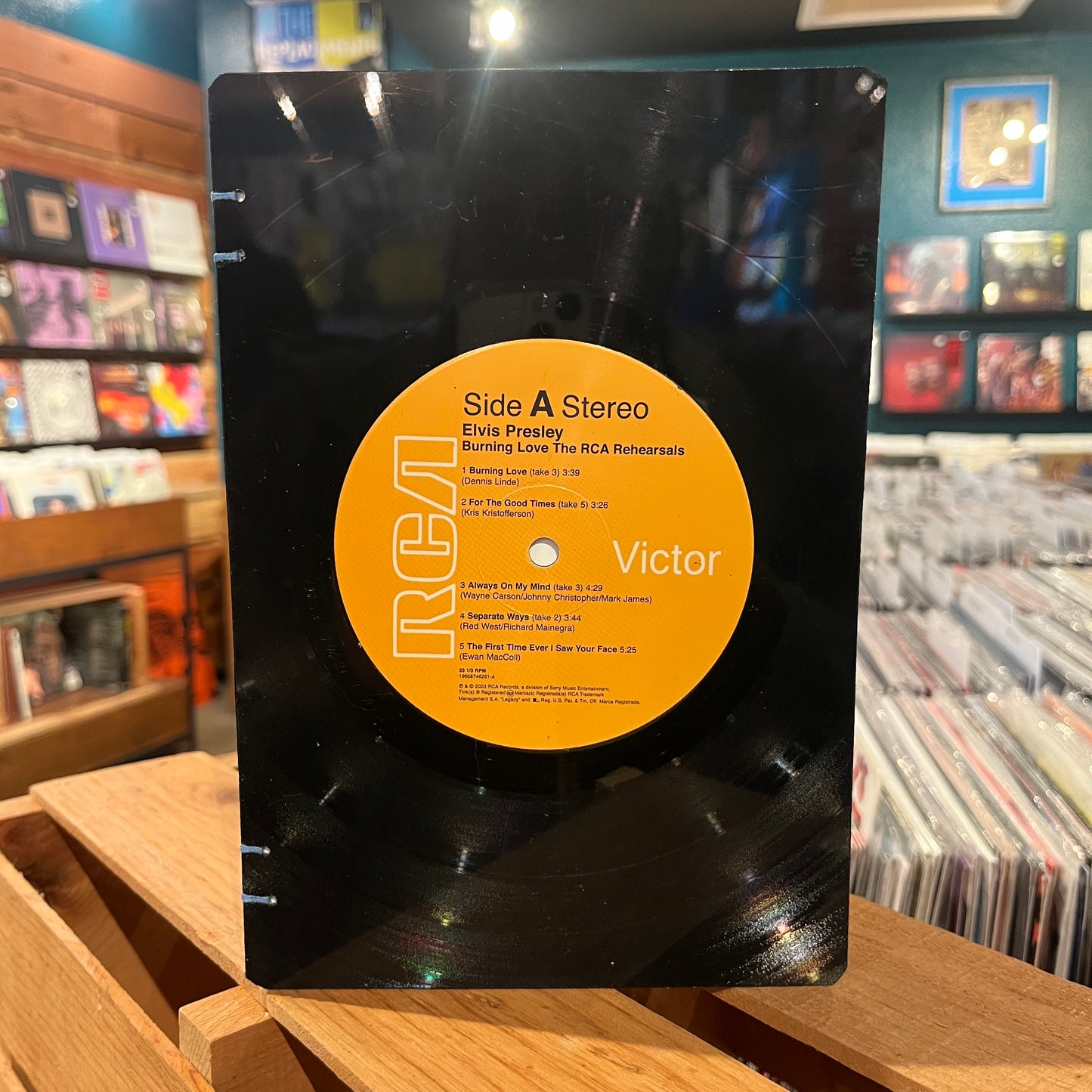 Elvis Presley Recycled Vinyl Journal