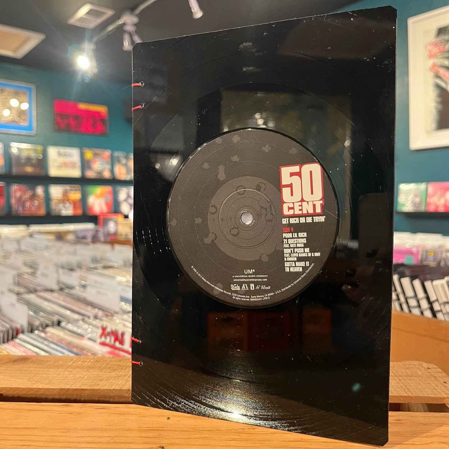 50 Cent "Get Rich Or Die Tryin'" Recycled Vinyl Journal