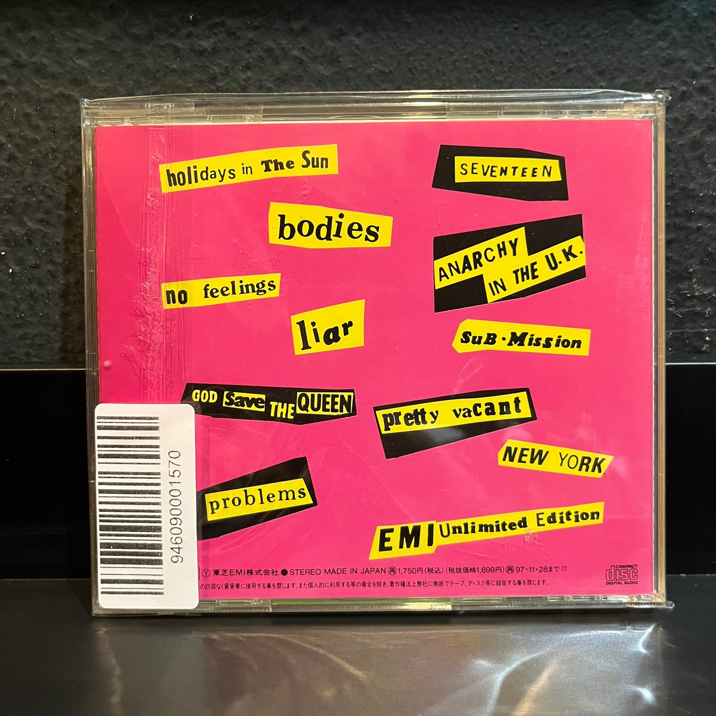 Used CD: Sex Pistols "Never Mind The Bollocks Here's The Sex Pistols" CD (1995 Japanese Press)