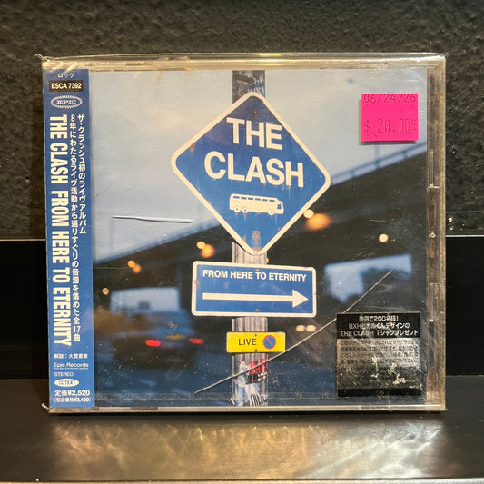 Used CD: The Clash "From Here To Eternity - Live" CD (Sealed! 1999 Japanese Press w/ Hype Sticker)