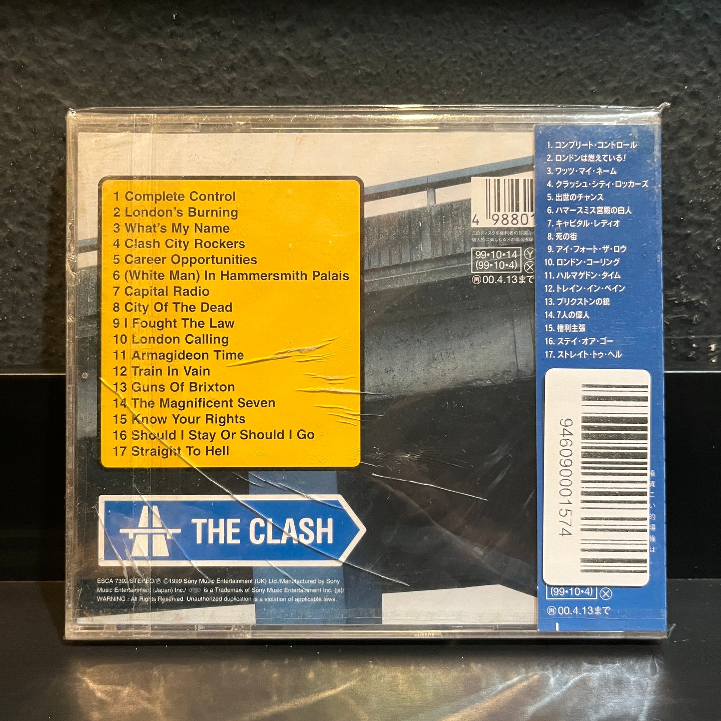 Used CD: The Clash "From Here To Eternity - Live" CD (Sealed! 1999 Japanese Press w/ Hype Sticker)