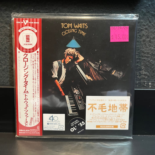Used CD: Tom Waits "Closing Time" CD (2010 Japanese Mini Album Replica in Shrink w/ Hype!)