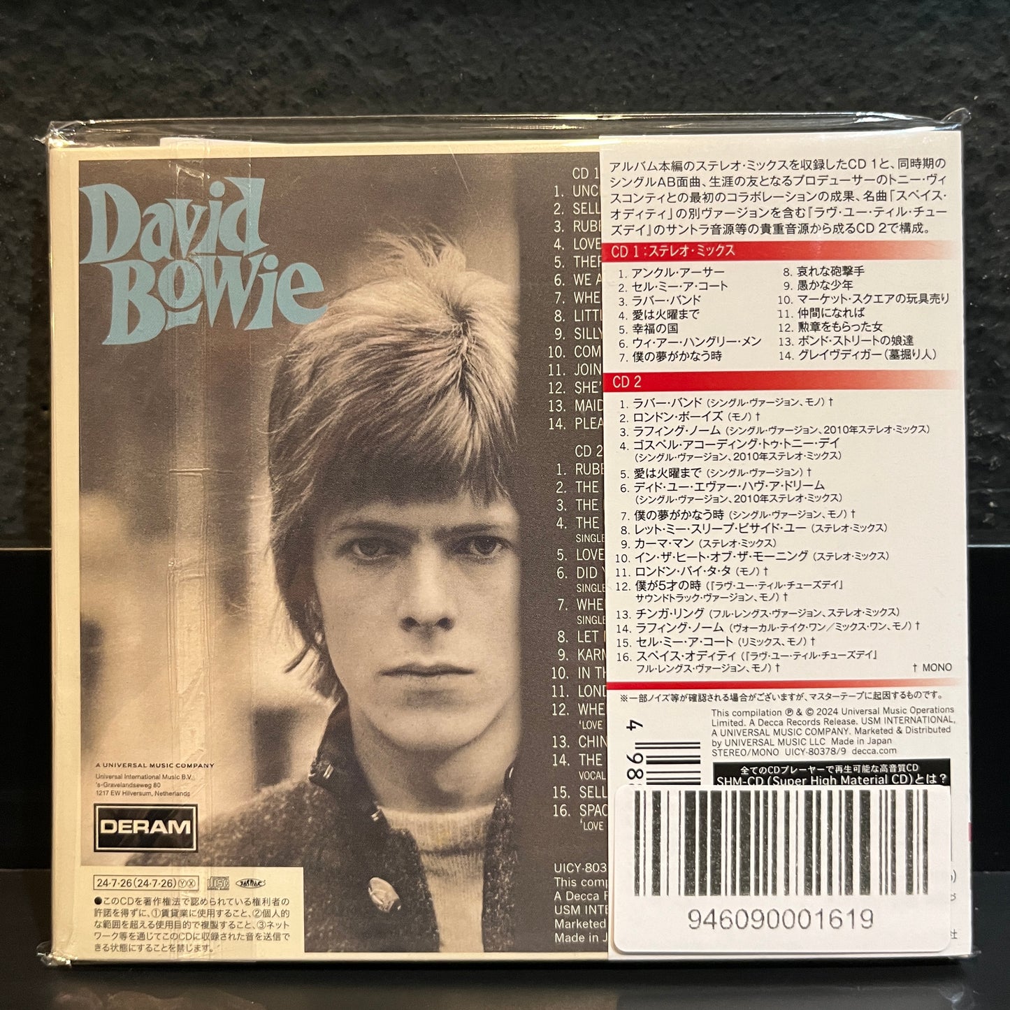 Used CD: David Bowie "S/T" 2xCD (2024 Japanese Press)