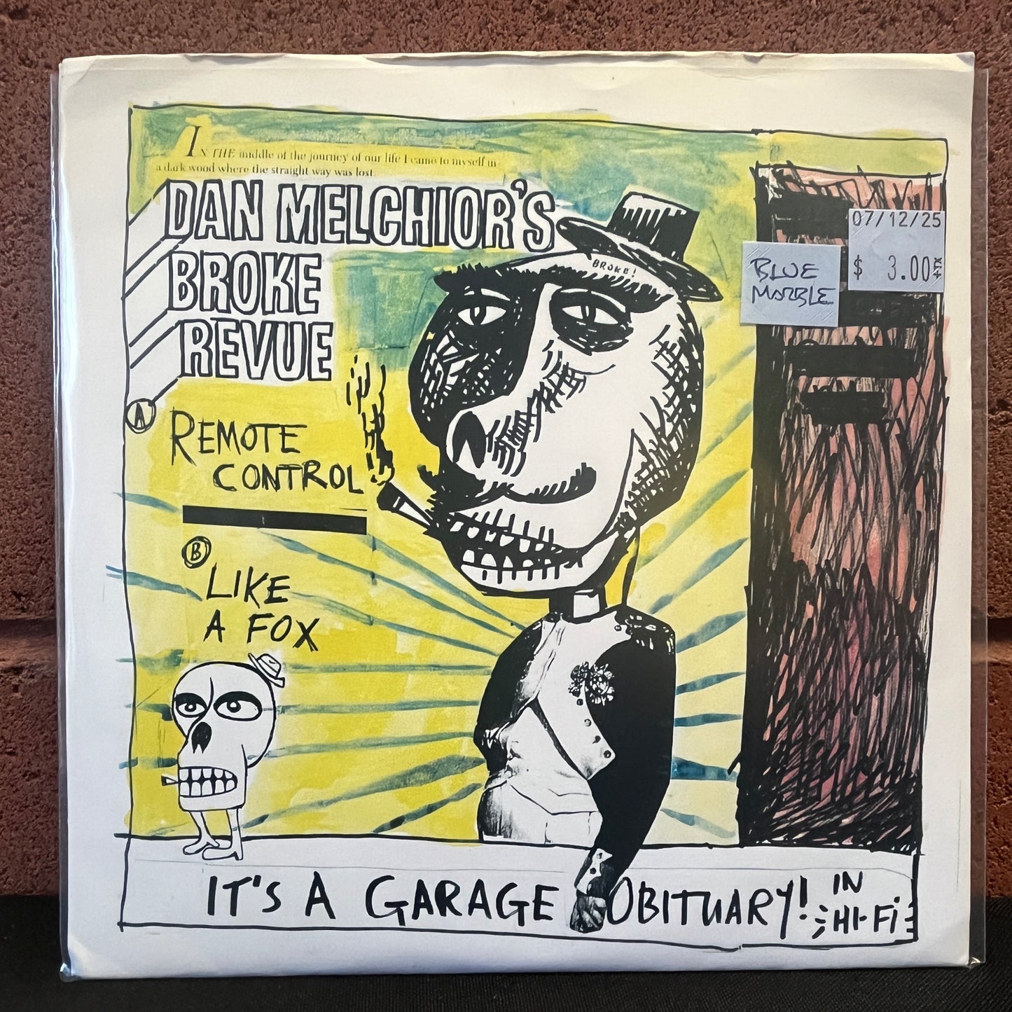 Used Vinyl: Dan Melchior's Broke Revue ‎"It's A Garage Obituary! In Hi-Fi" 7" (Blue Marble Vinyl)