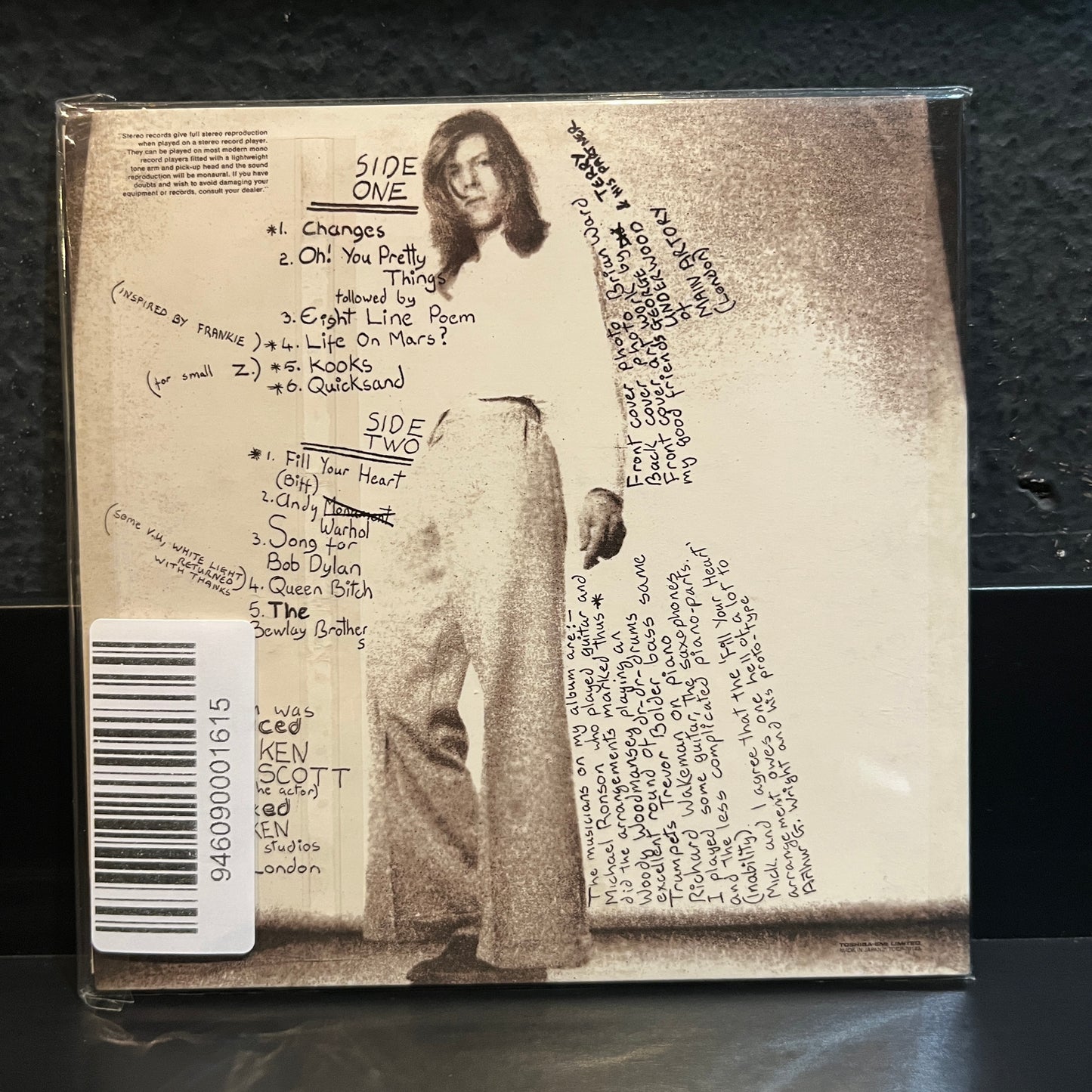 Used CD: David Bowie "Hunky Dory" CD (2007 Japanese Mini Album Replica)
